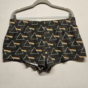 Perryscope Productions Pink Floyd Shorts Women s Size L Dark Side 88147